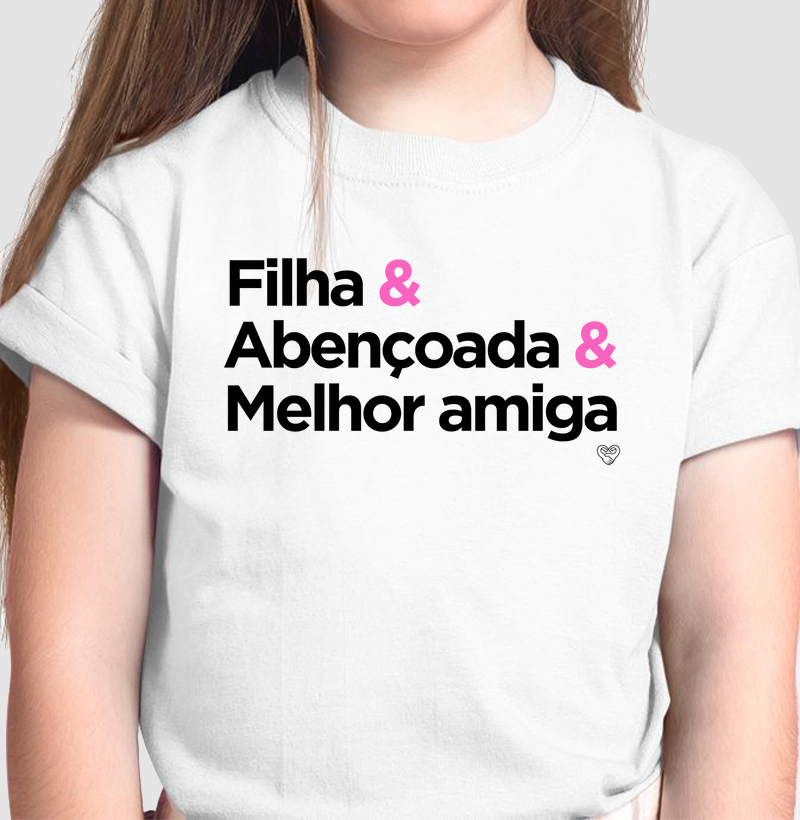 Camiseta Infantil - Melhor amiga do Pai