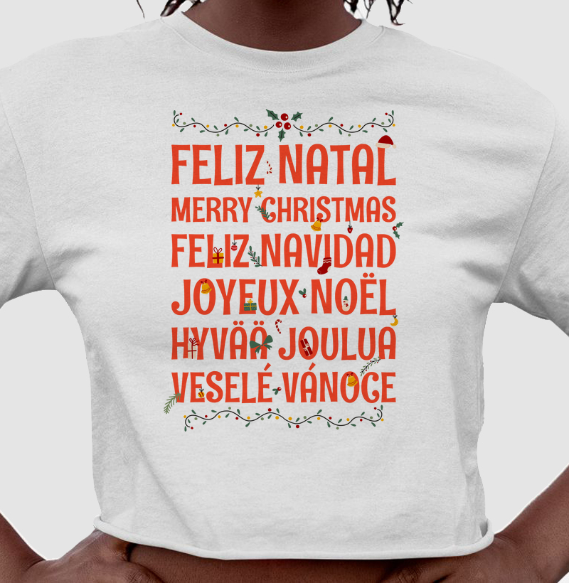Cropped Natal - Idiomas