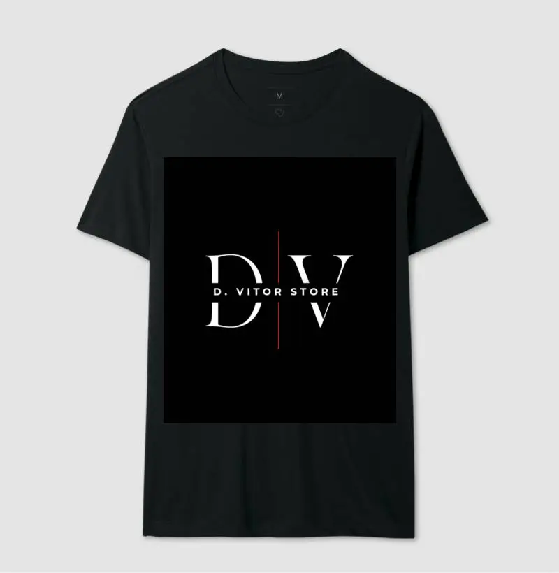 Camiseta T-shirt D. VITOR STORE - Logo Preta
