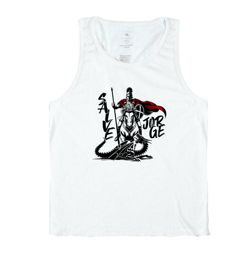 Camiseta umbanda Ogum Salve Jorge - Regata