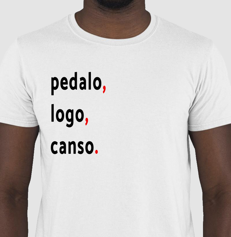 Camiseta Pedalo, logo, canso