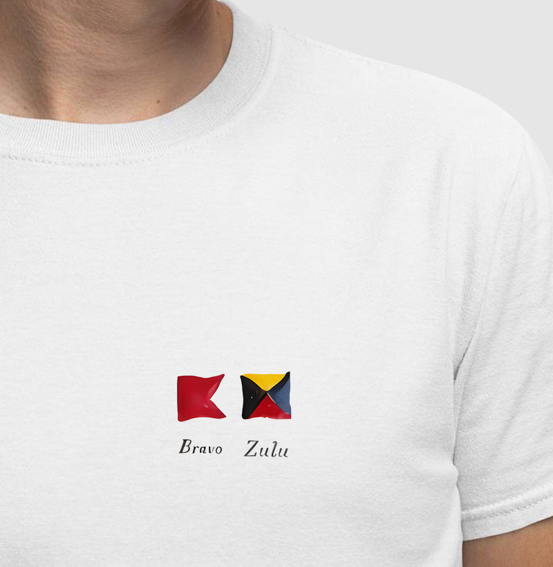 Bravo Zulu Minimalista - Algodão 30.1