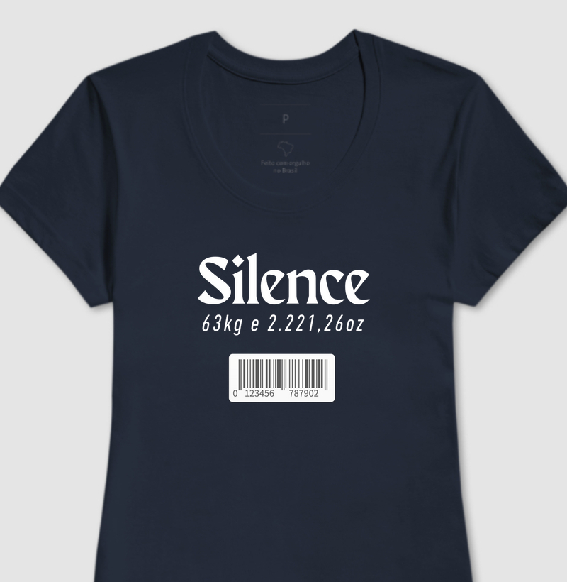 Camiseta Silence Feminina