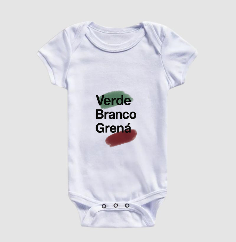 Flu Verde Branco Grená Infantil