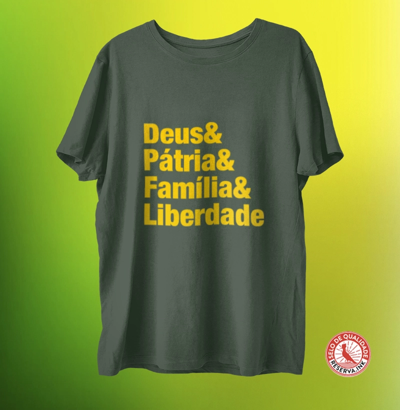T Shirt Unissex Deus e Familia
