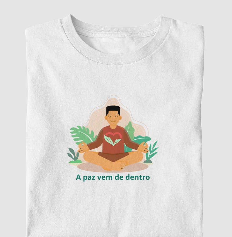 A paz vem de dentro - camiseta