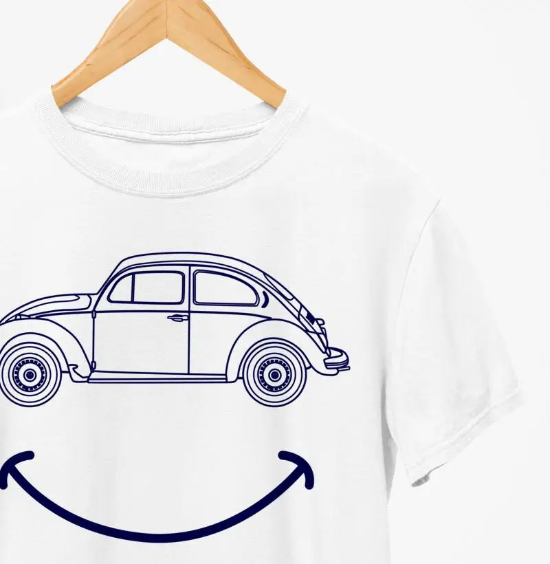 Camiseta Smile Fusca - Sorria com o Clássico