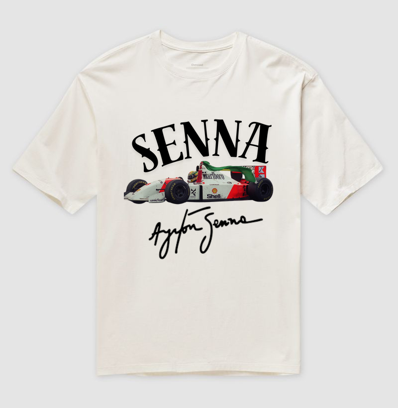 Camiseta Oversized - Ayrton Senna 