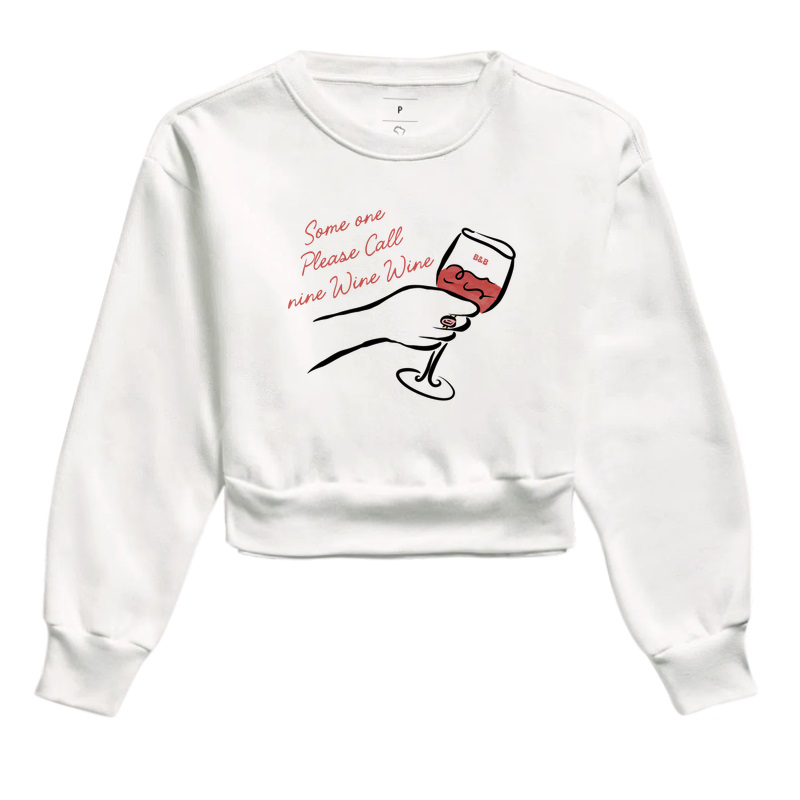 Camiseta Oversized Please Call Nine Wine Wine 