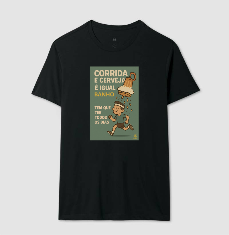 Cerveja, corrida e banho