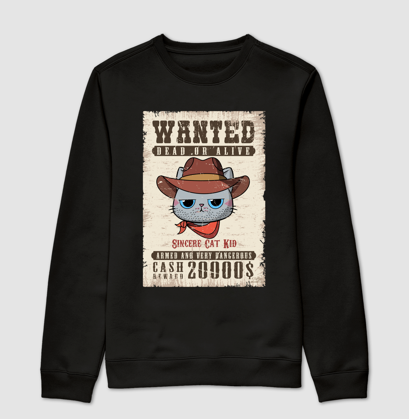 Camiseta Wanted Cat Kid