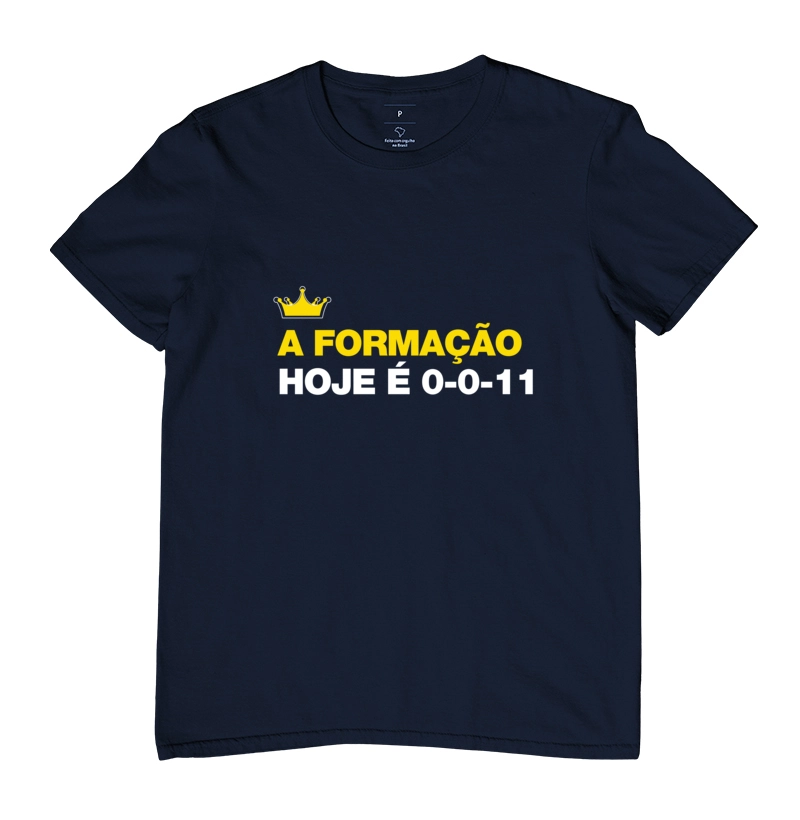 A formação hoje é 0011 