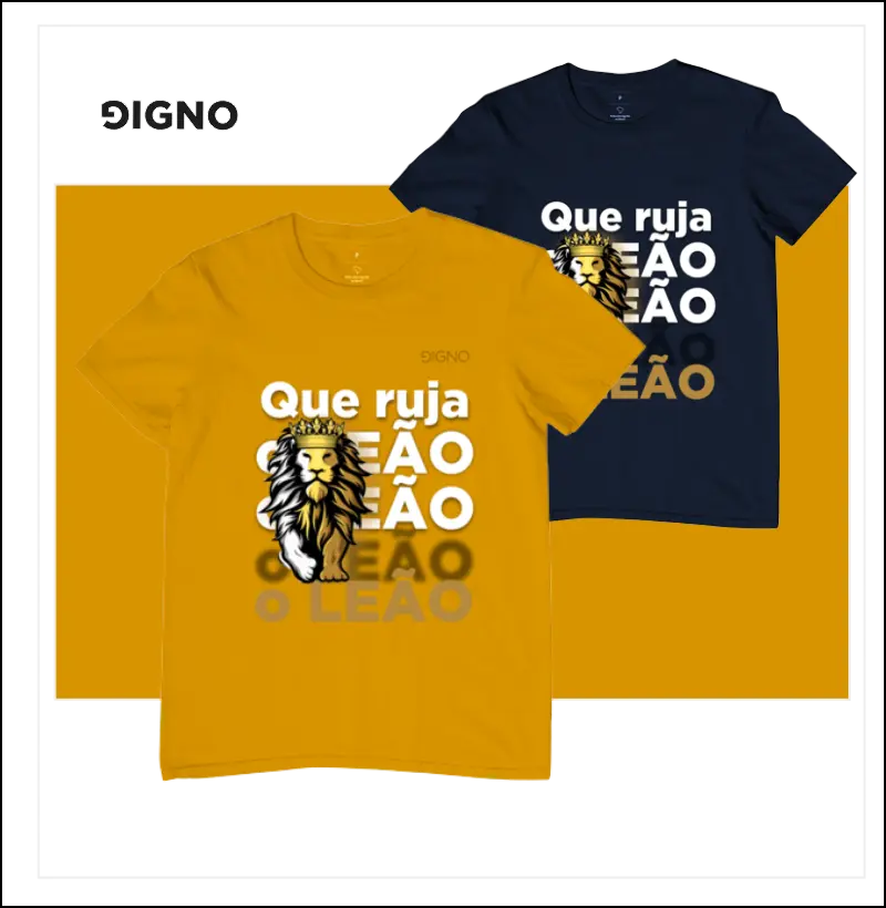 Camisas Gospel Que Ruja o Leão