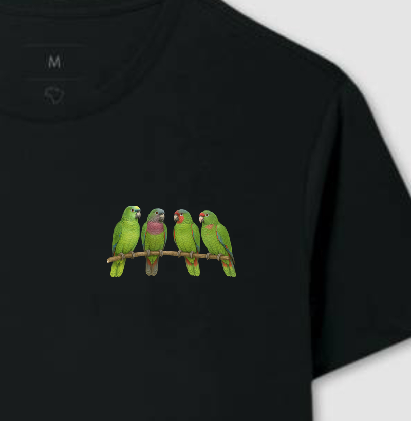 Camiseta - Minimalista Papagaios