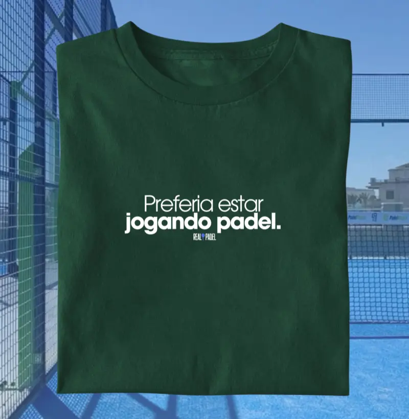 Preferia estar jogando padel