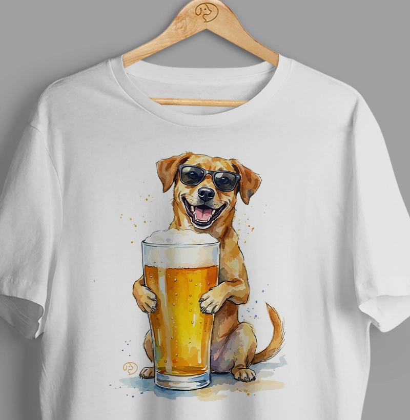 Cachorro com Cerveja