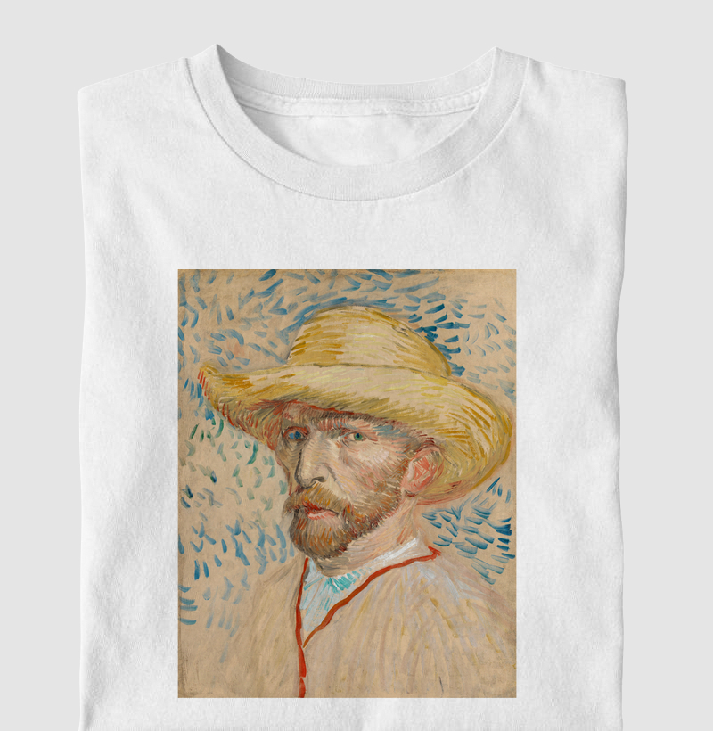 Vincent van Gogh's Self-Portrait with a Straw Hat (1887)