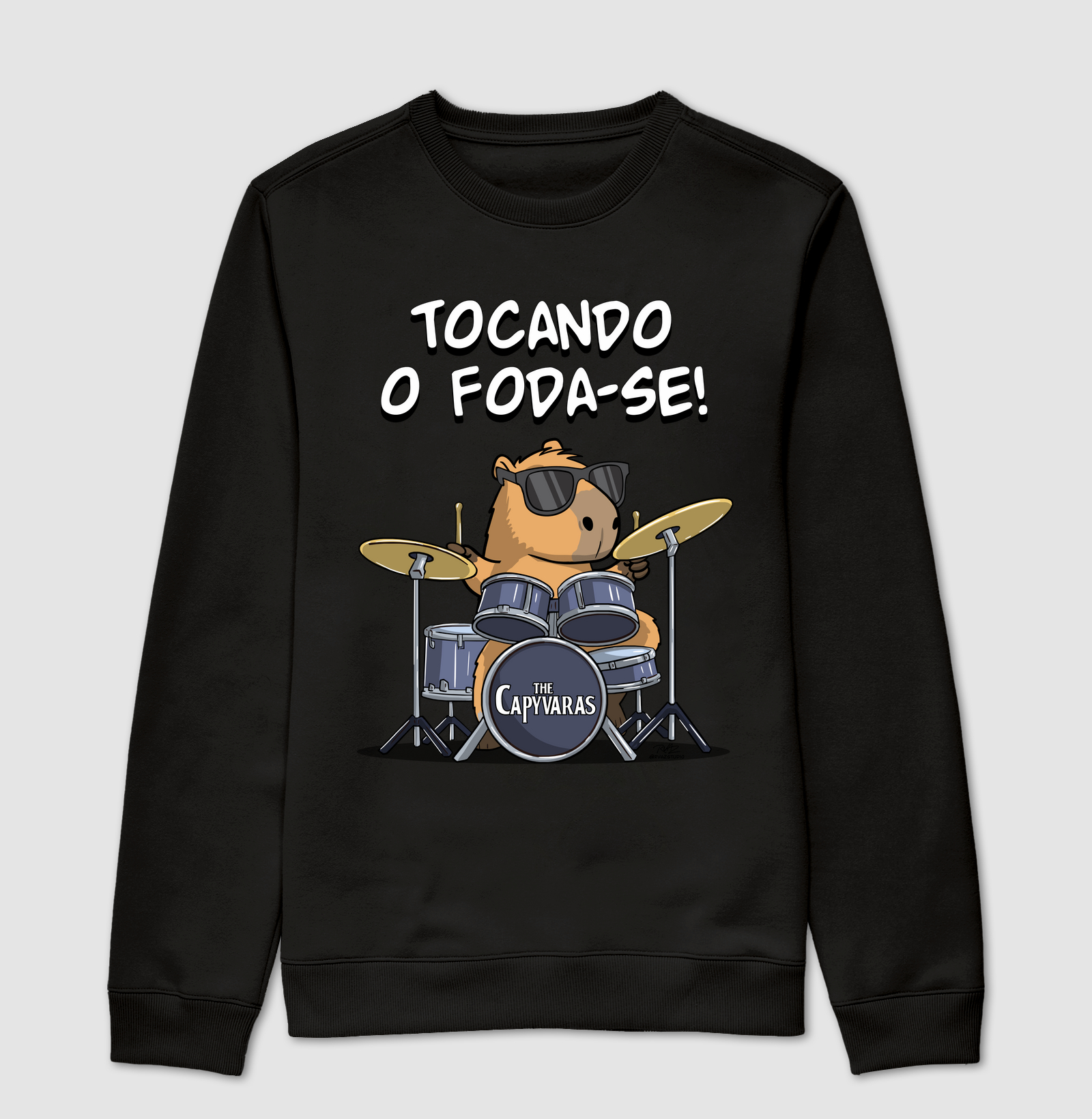 Camiseta Capivara Tocando o Foda-se