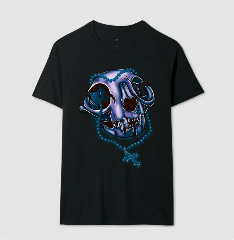 Purple skull cat