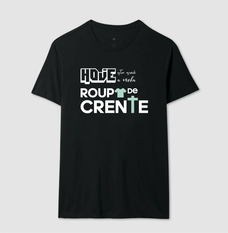 Camiseta Masculina Minha Roupa de Crente