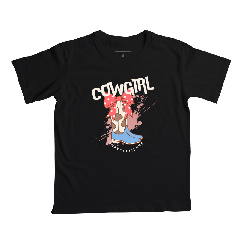 Camiseta infantil cowgirl