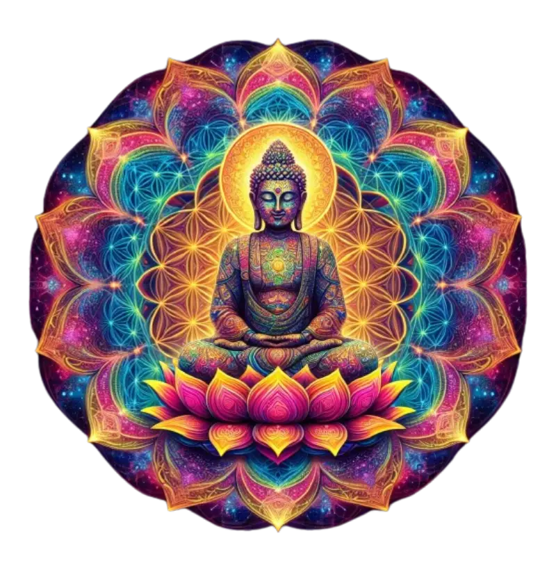 Buda multicolorido