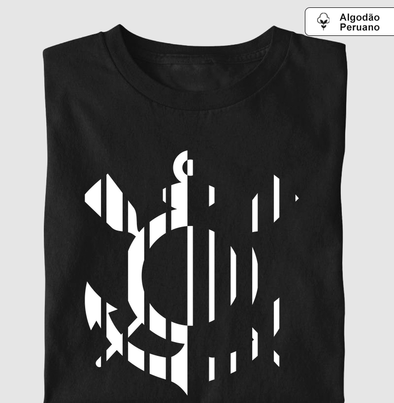 Camiseta Algodão Peruano - Timão Line Art