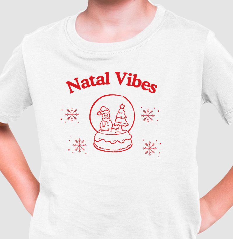 Camiseta Infantil Natal Vibes