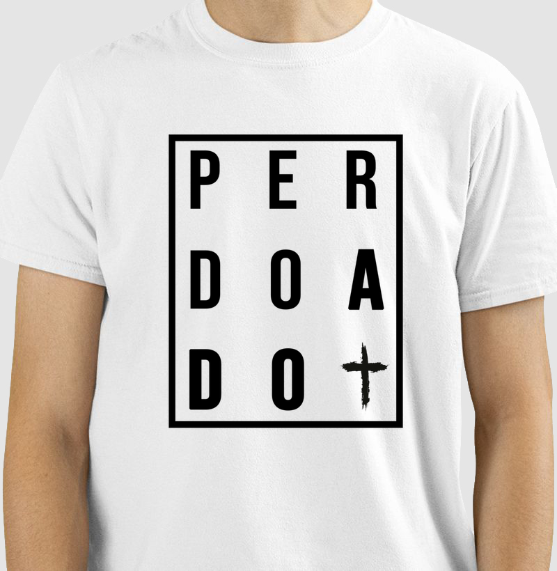 Camiseta Masculina Perdoado