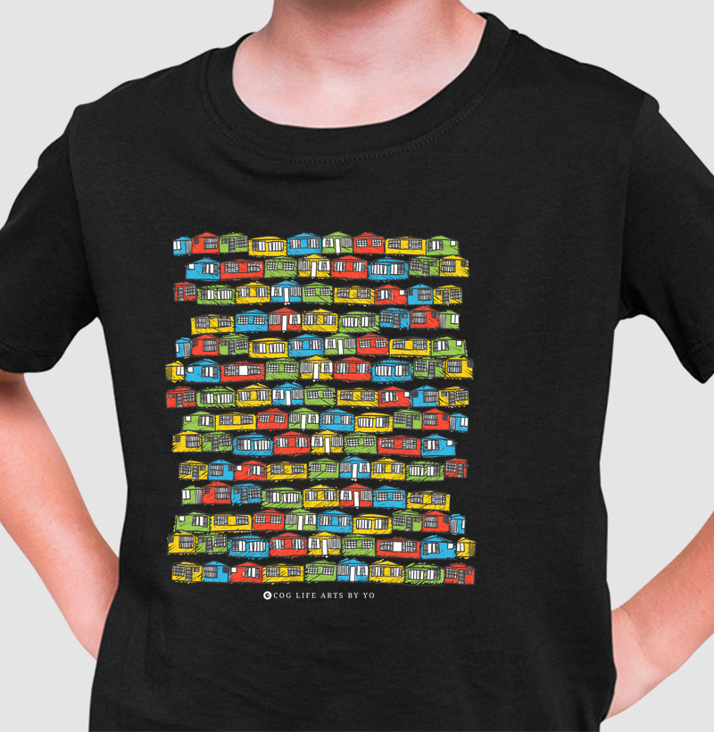 Camiseta Infantil Casinhas by Johannes