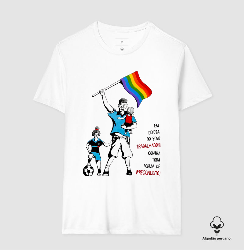 Camiseta Algodão Peruano Defesa do Povo