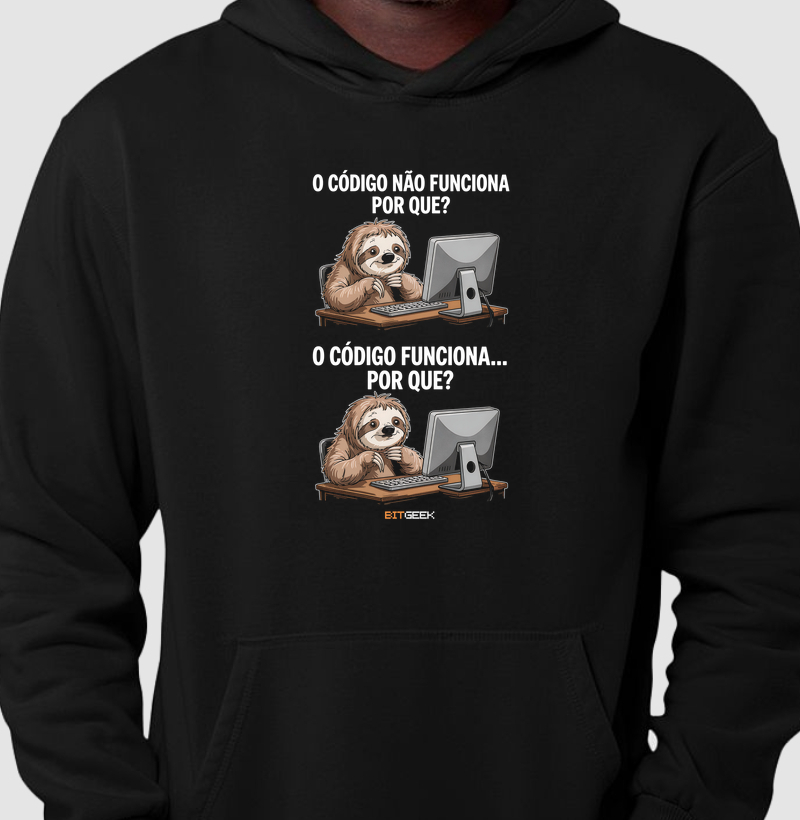 Hoodie Moletom O Código da Preguiça