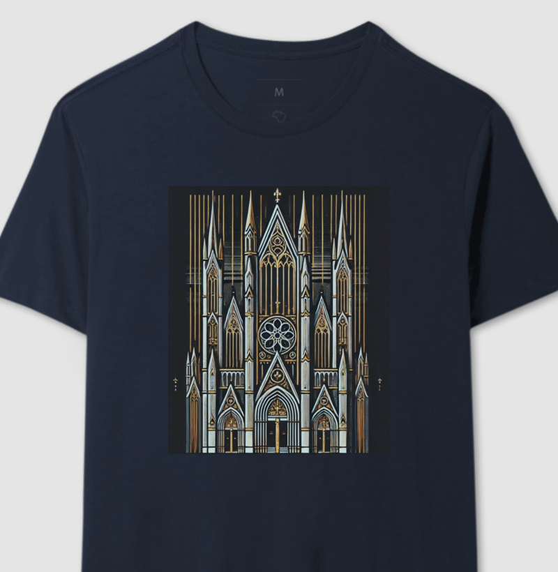 Camiseta estampada Majestade Gótica