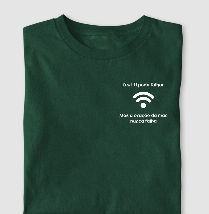 CAMISETA WIFI PODE FALHAR