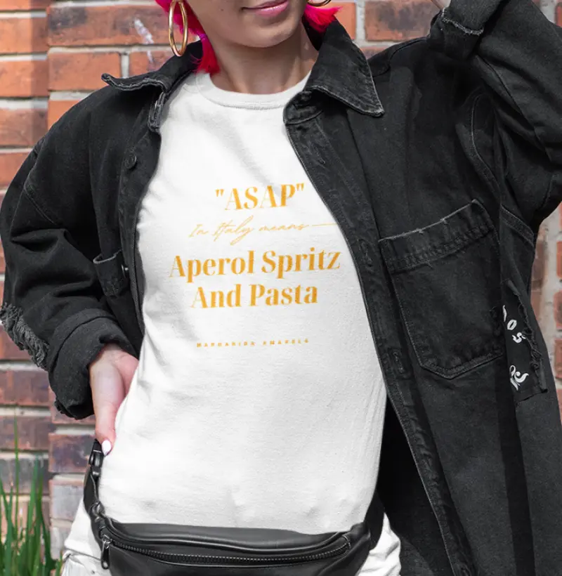 Camiseta ASAP - Aperol Spritz & Pasta