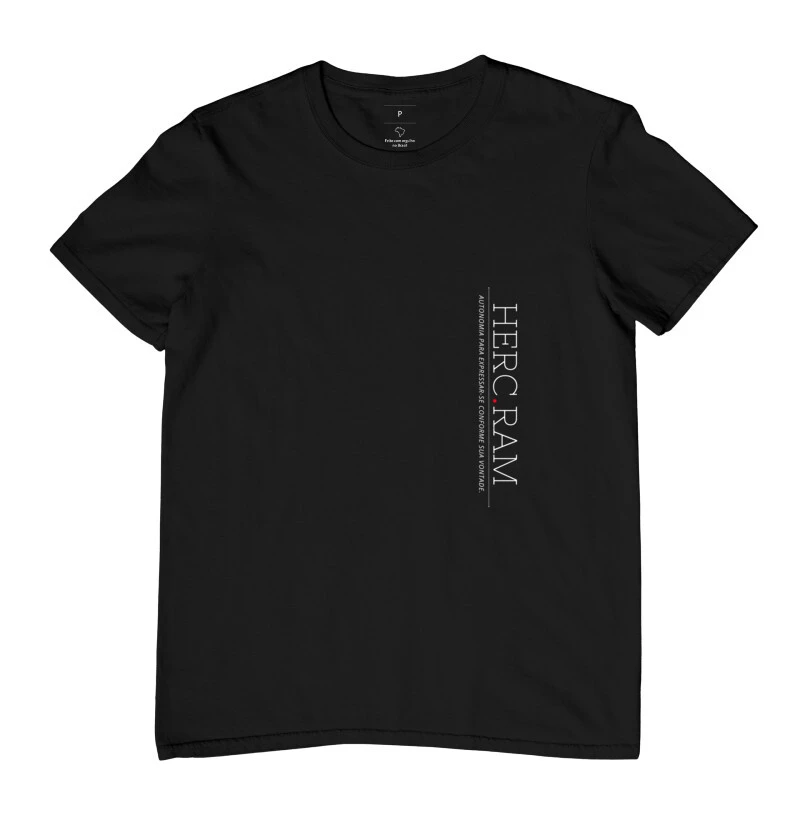 Camiseta Masculina Herc.Ram Expressão Autônoma
