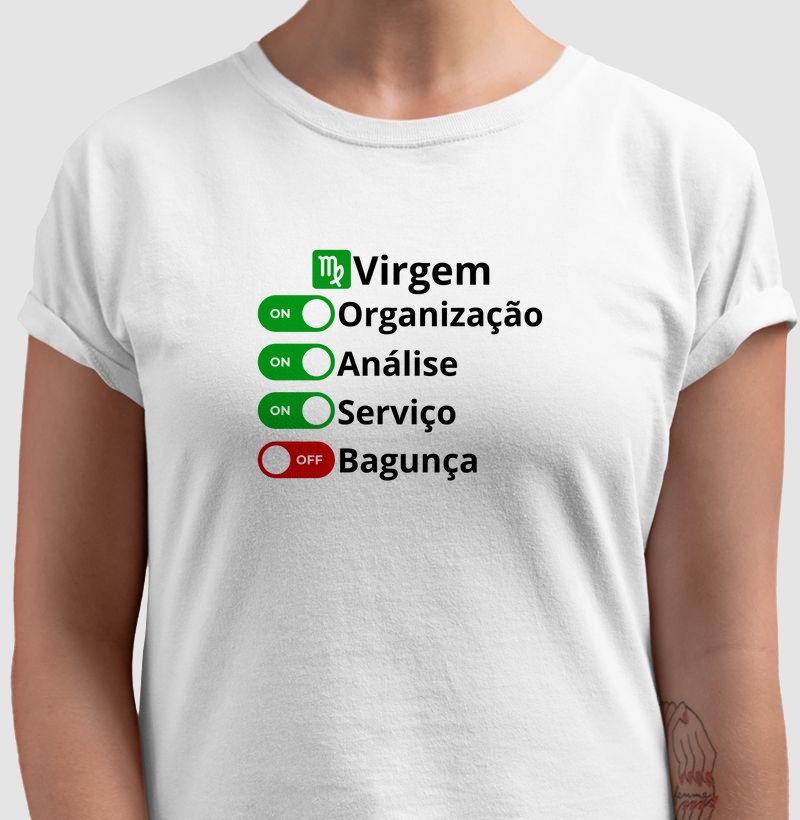 Camiseta Virgem Check