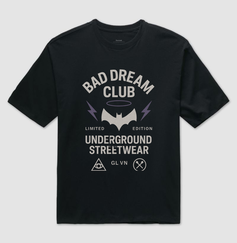 Camiseta Oversized Bad Dream - Visual