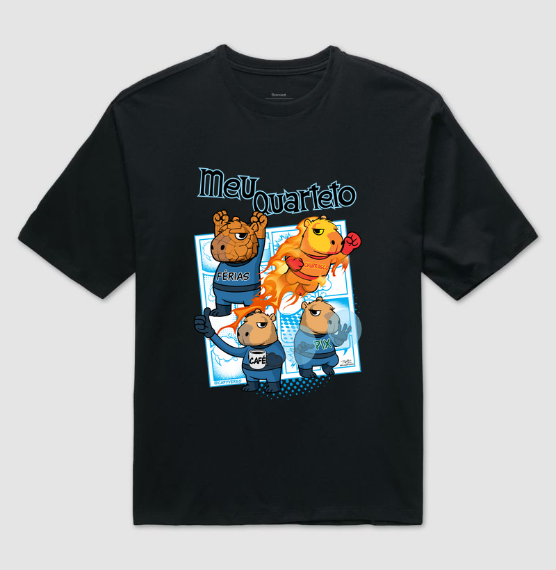 Camiseta Capivara Quarteto