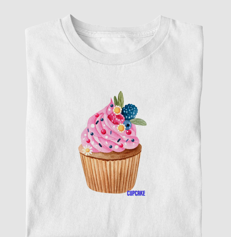 T-shirt cupcake frutas