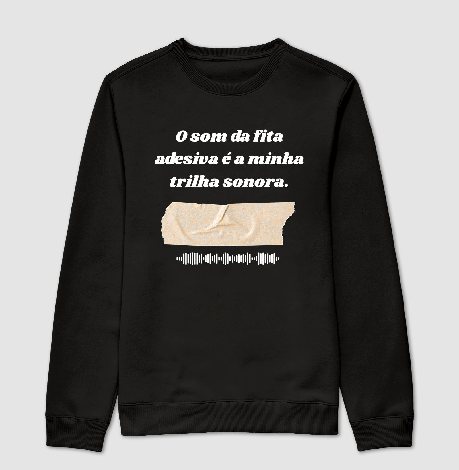 	O som da fita adesiva é a minha trilha sonora.