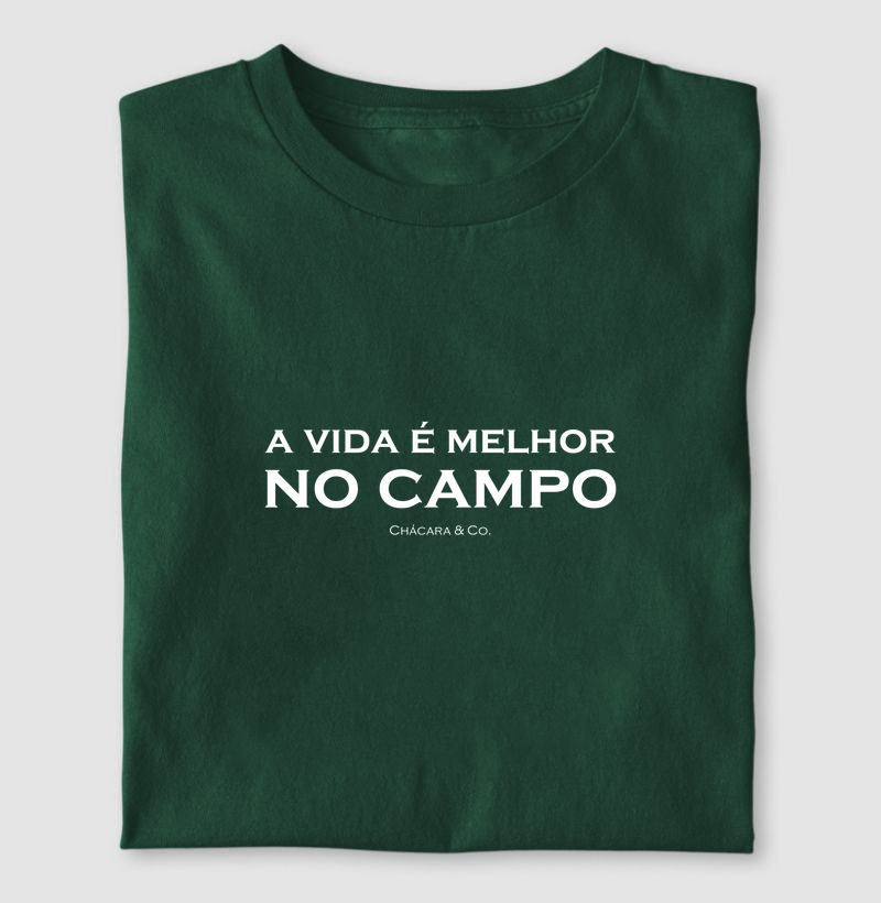 Camiseta masculina - Vida no campo