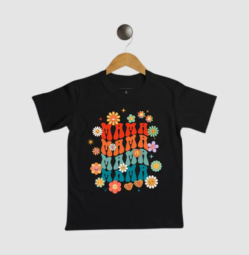 Camiseta Infantil Mama Pop Retro