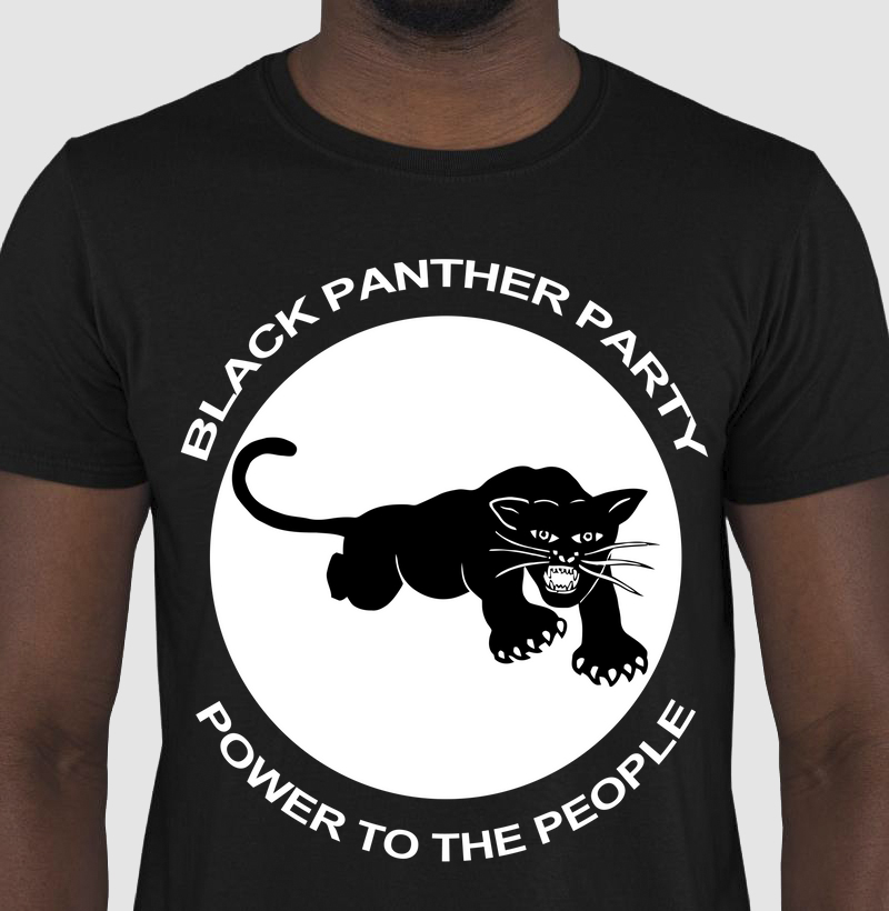 Camiseta Panteras Negras Movimento Negro Huey Newton Blusa