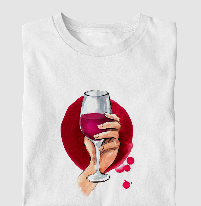 Camiseta Brinde em Aquarela
