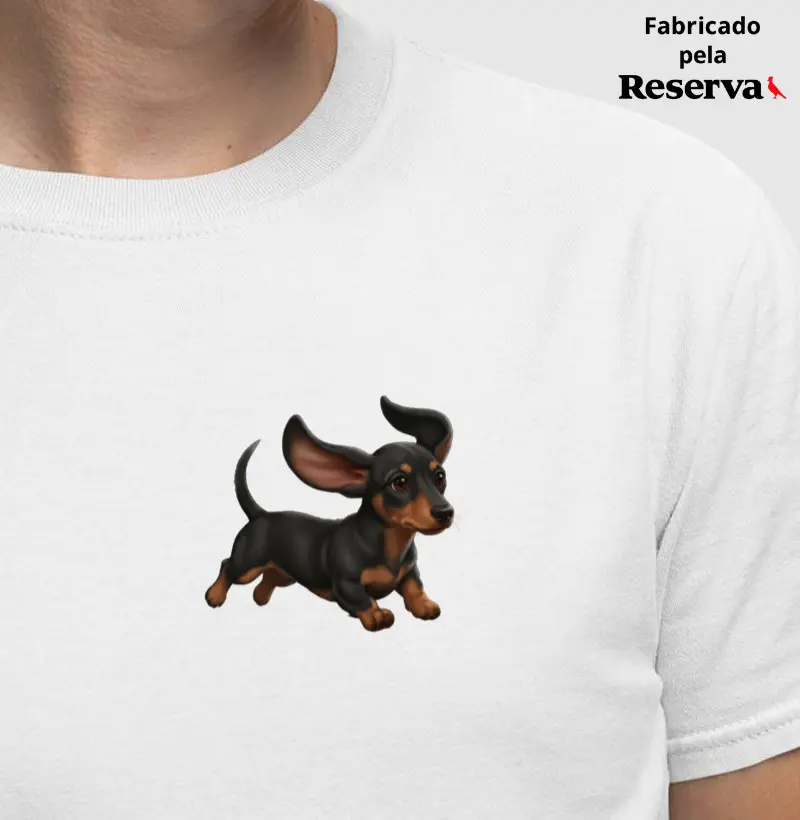 Dachshund Preto Minimalista