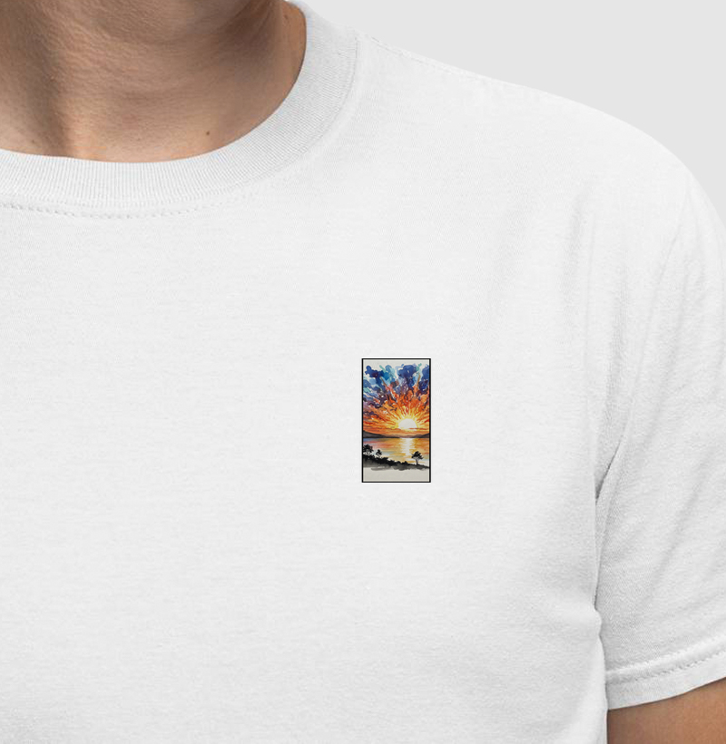 camiseta Basic Frame por do sol