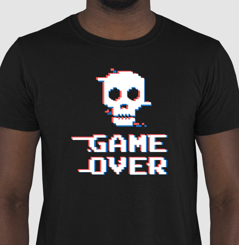 GAME OVER SKULL – Think Tee