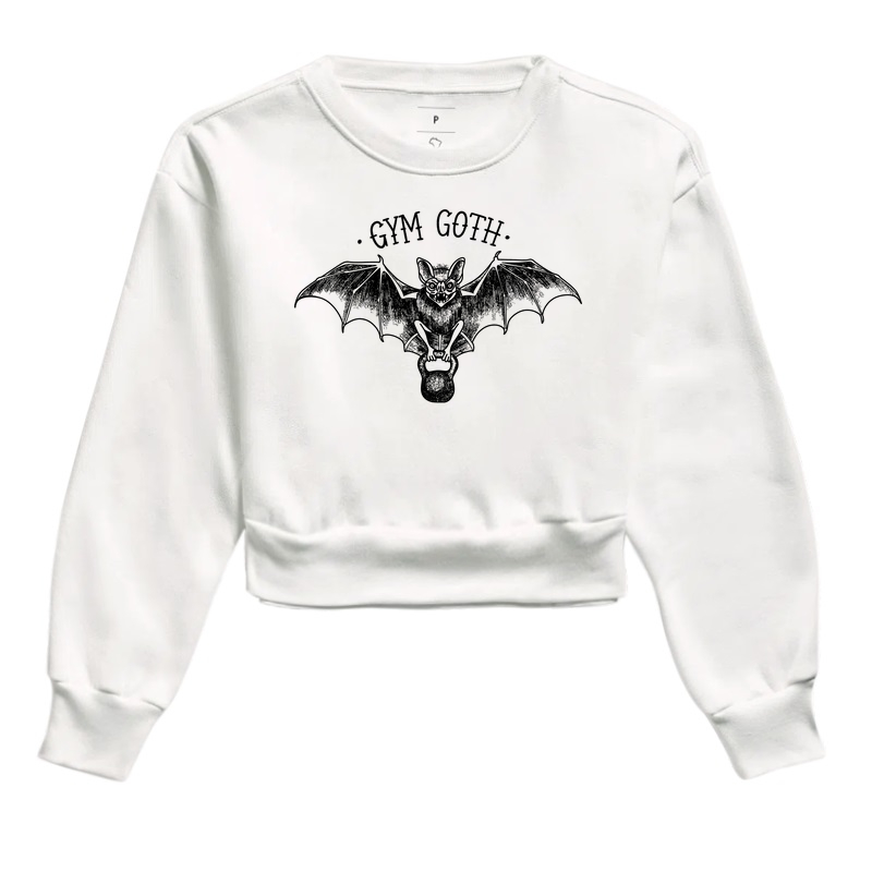 Morcego Gym Goth (Fundo Branco)