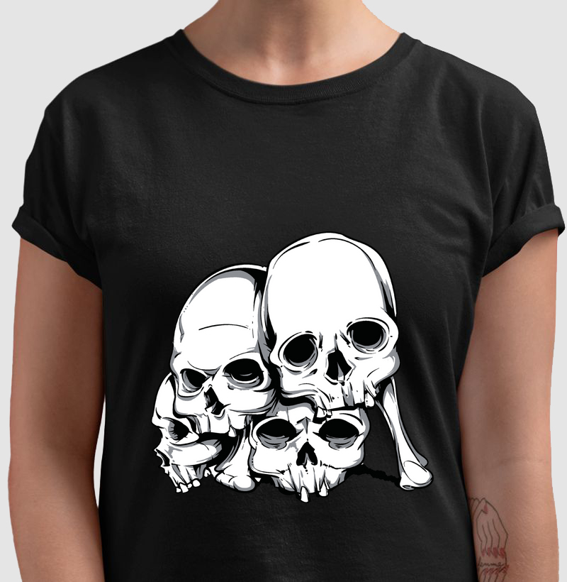 Camiseta skull pile